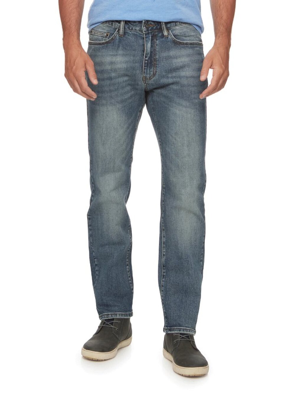 Flag & Anthem Blue Medium Wash Jean Straight Denim Pant/11559